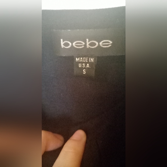 Small Stretch Bebe Little Black Dress - Picture 4 of 6